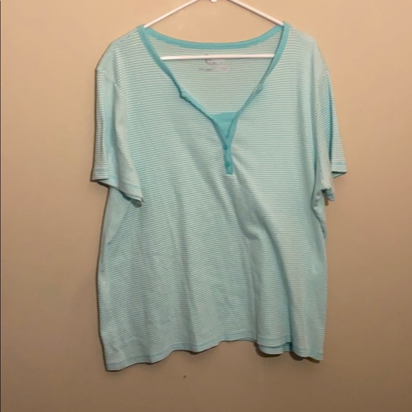 Classic Elements Short Sleeve Striped Shirt 16/18W - Picture 1 of 6